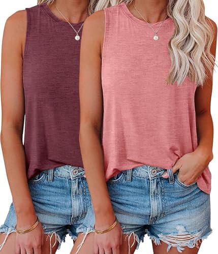 Crew neck tanks